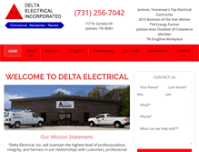 Tablet Screenshot of deltaelectricalinc.com